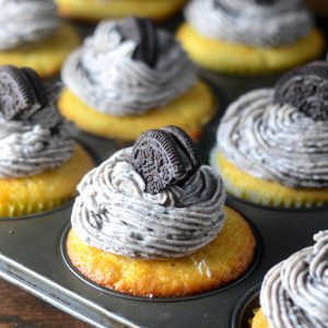 Oreo Frosted Cupcakes