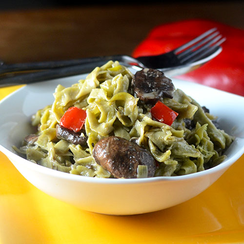 Mushroom-Spinach-Pasta Mushroom Spinach Pasta