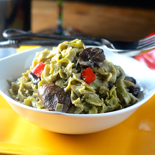 Mushroom-Spinach-Pasta Mushroom Spinach Pasta