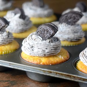 Oreo Frosted Cupcakes