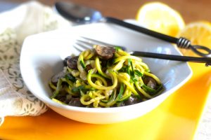 Mushroom Zucchini Noodles