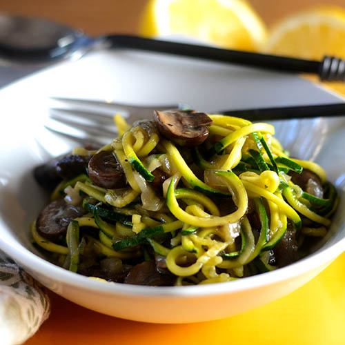 Mushroom Zucchini Noodles