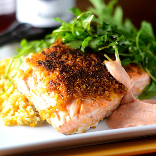 Sriracha-Breaded-Salmon Sriracha Breaded Salmon