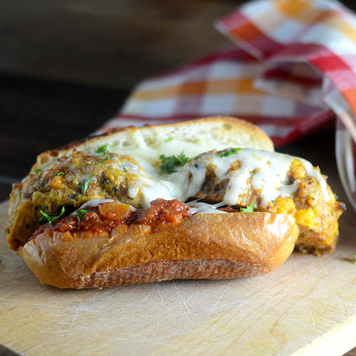 Turkey-Meatball-Sandwich Turkey Meatball Sandwich