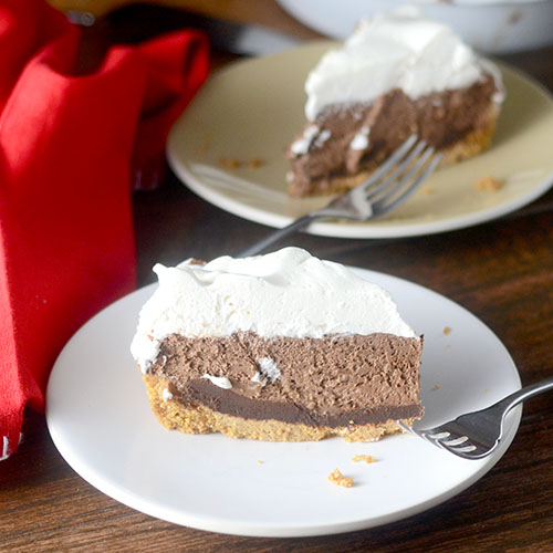 S'Mores Mousse Pie from Feed Your Soul Too S'Mores Mousse Pie