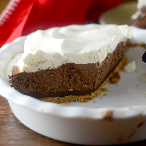S'Mores Mousse Pie from Feed Your Soul Too S'Mores Mousse Pie