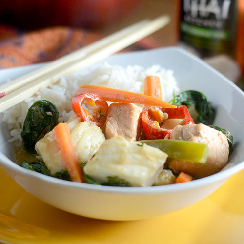 Red Thai Curry Fish