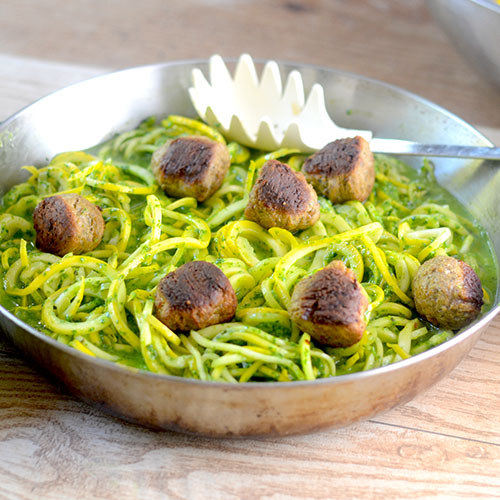 Pesto-Zoodles Pesto Zoodles