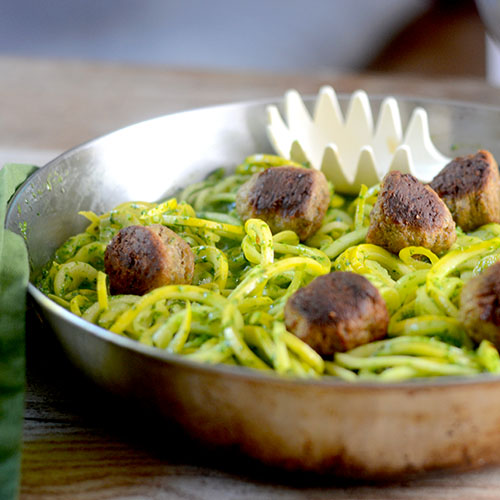 Pesto-Zoodles Pesto Zoodles