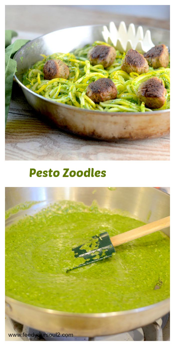 Pesto-Zoodles Pesto Zoodles