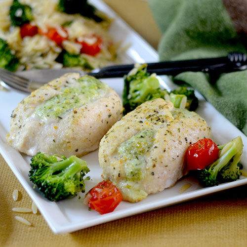 Broccoli Orzo with Barber Chicken from Feed Your Soul Too Broccoli Orzo with Barber Chicken