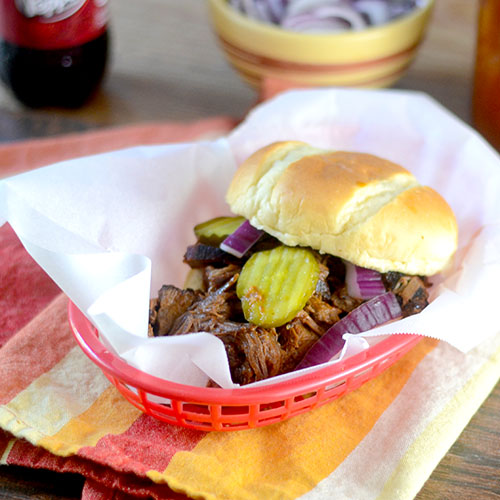 Dr Pepper BBQ Beef from Feed Your Soul Too Dr Pepper BBQ Beef