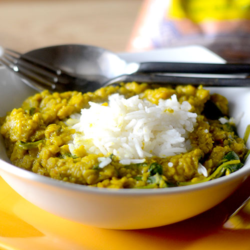 Yellow Curry Lentils