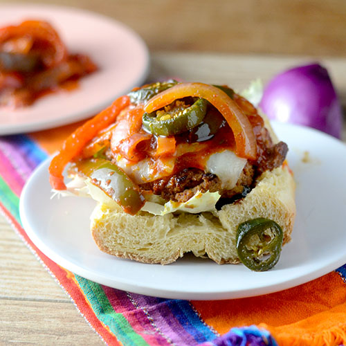 Skinny Fiesta Turkey Burger from Feed Your Soul Too Skinny Fiesta Turkey Burger
