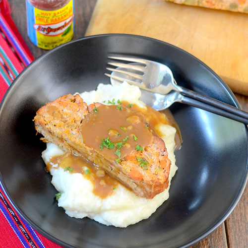 El Yucateco Smoked Meatloaf from Feed Your Soul Too El Yucateco Smoked Meatloaf