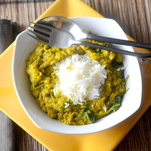 Yellow Curry Lentils