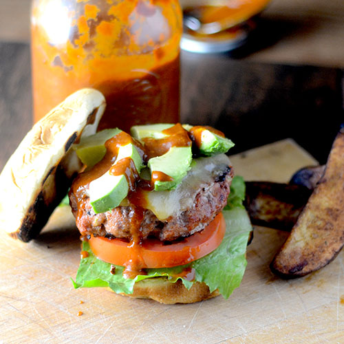Enchilada Turkey Burger from Feed Your Soul Too Enchilada Turkey Burger