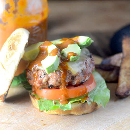 Enchilada Turkey Burger from Feed Your Soul Too Enchilada Turkey Burger