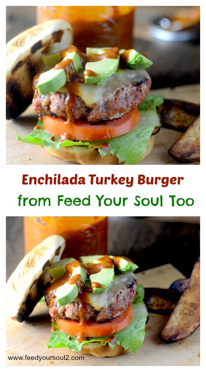 Enchilada Turkey Burger from Feed Your Soul Too Enchilada Turkey Burger