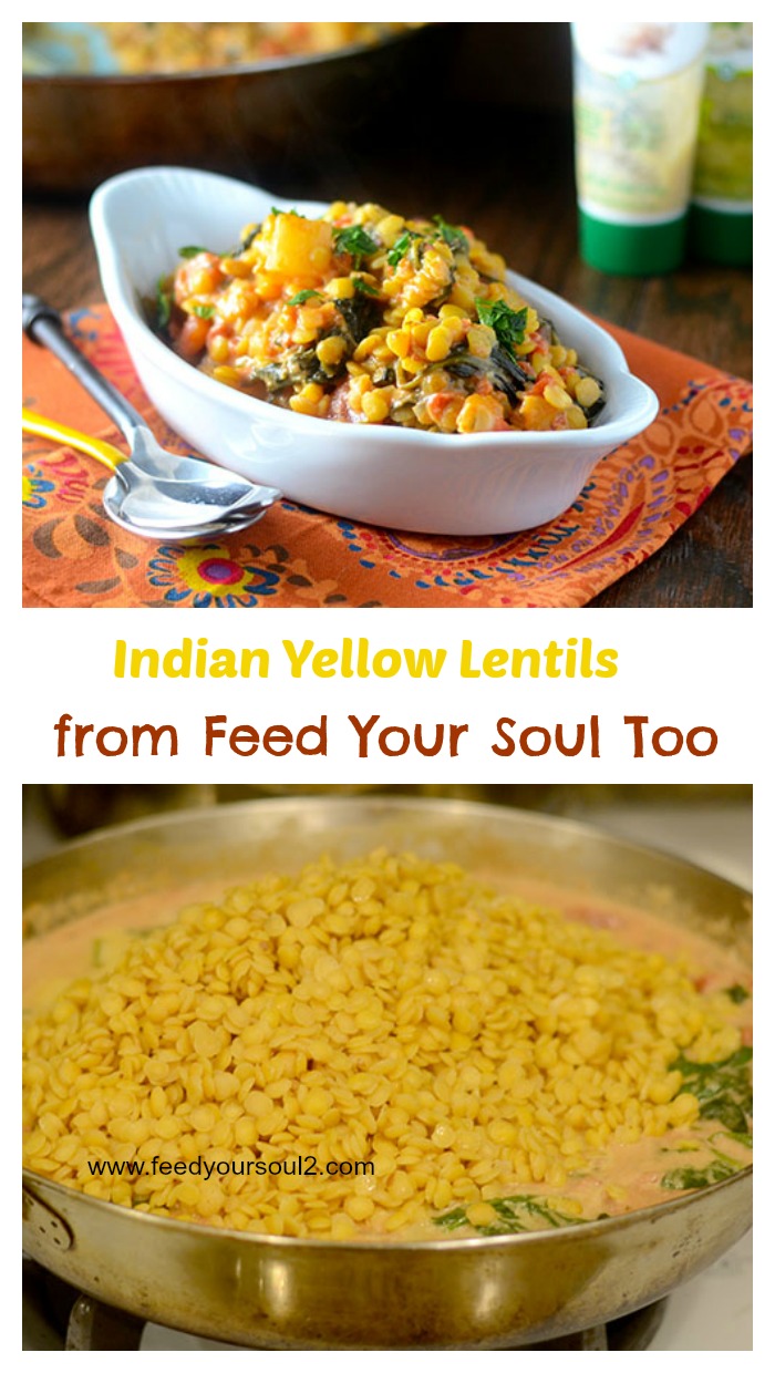 Indian Yellow Lentils from Feed Your Soul Too Indian Yellow Lentils