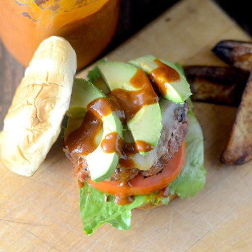 Enchilada Turkey Burger from Feed Your Soul Too Enchilada Turkey Burger