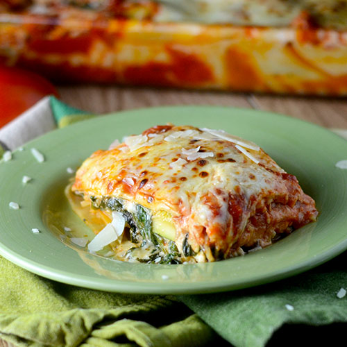 Vegetable Lasagna from Feed Your Soul Too Vegetable Lasagna