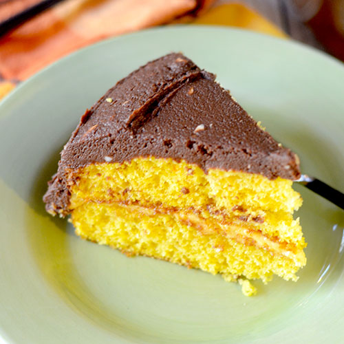 Marscapone Frosted Pumpkin Cake from Feed Your Soul Too Marscapone Frosted Pumpkin Cake