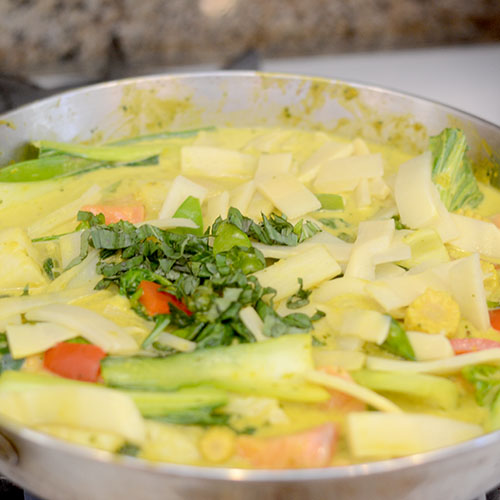 All Ingredients in the Pan All Ingredients in the Pan