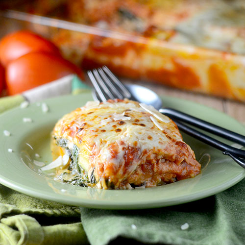 Vegetable Lasagna from Feed Your Soul Too Vegetable Lasagna