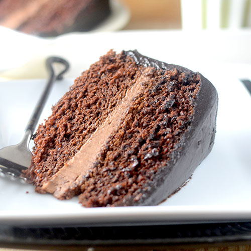 Decadent Chocolate Cake from Feed Your Soul Too Decadent Chocolate Cake