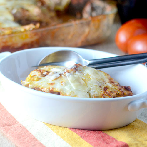 Meat Lasagna from Feed Your Soul Too Meat Lasagna
