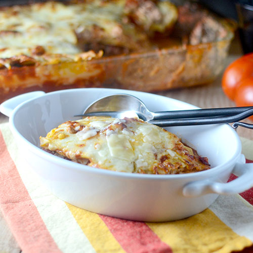 Meat Lasagna from Feed Your Soul Too Meat Lasagna