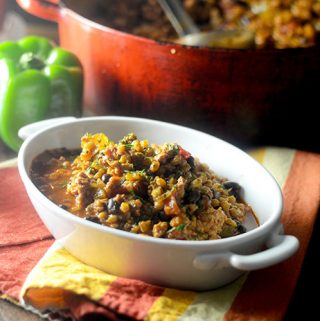 Ancho Chili with Farro