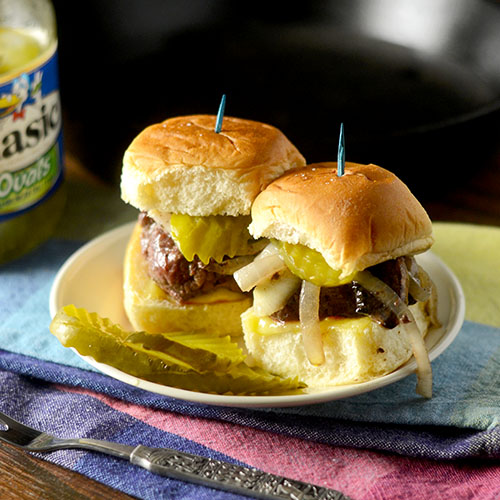 Mushroom and Onion Sliders