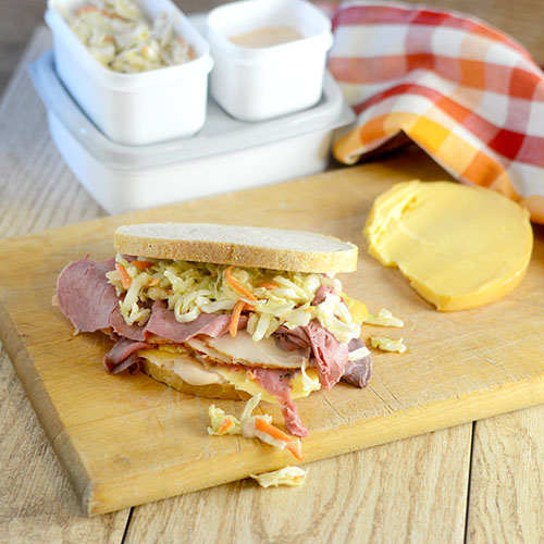 3 Meat Deli Sandwich from Feed Your Soul Too 3 Meat Deli Sandwich