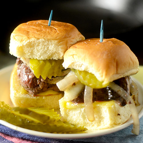 Mushroom and Onion Sliders