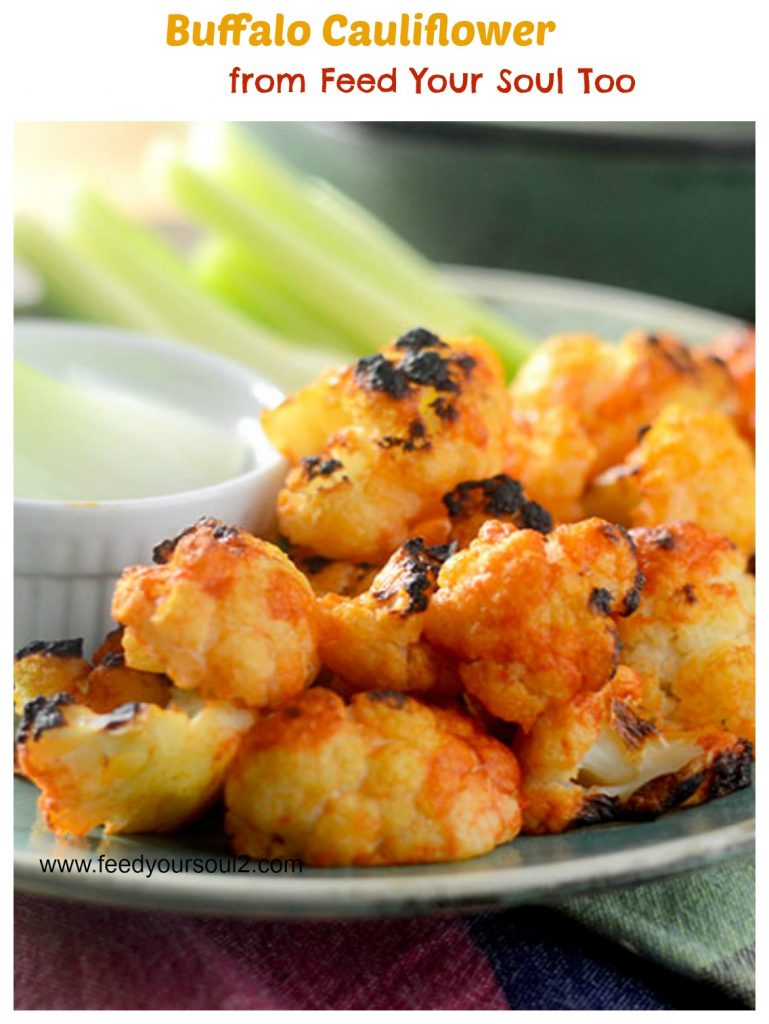 Buffalo Cauliflower from Feed Your Soul Too Buffalo Cauliflower