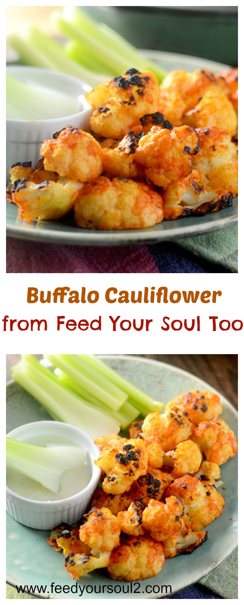Buffalo Cauliflower from Feed Your Soul Too Buffalo Cauliflower