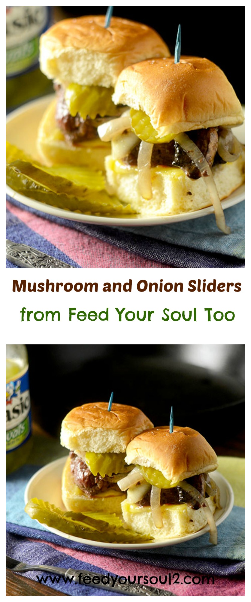 Mushroom and Onion Sliders