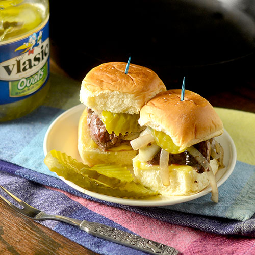 Mushroom and Onion Sliders
