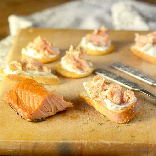 Smoked Salmon Crostini from Feed Your Soul Too Smoked Salmon Crostini