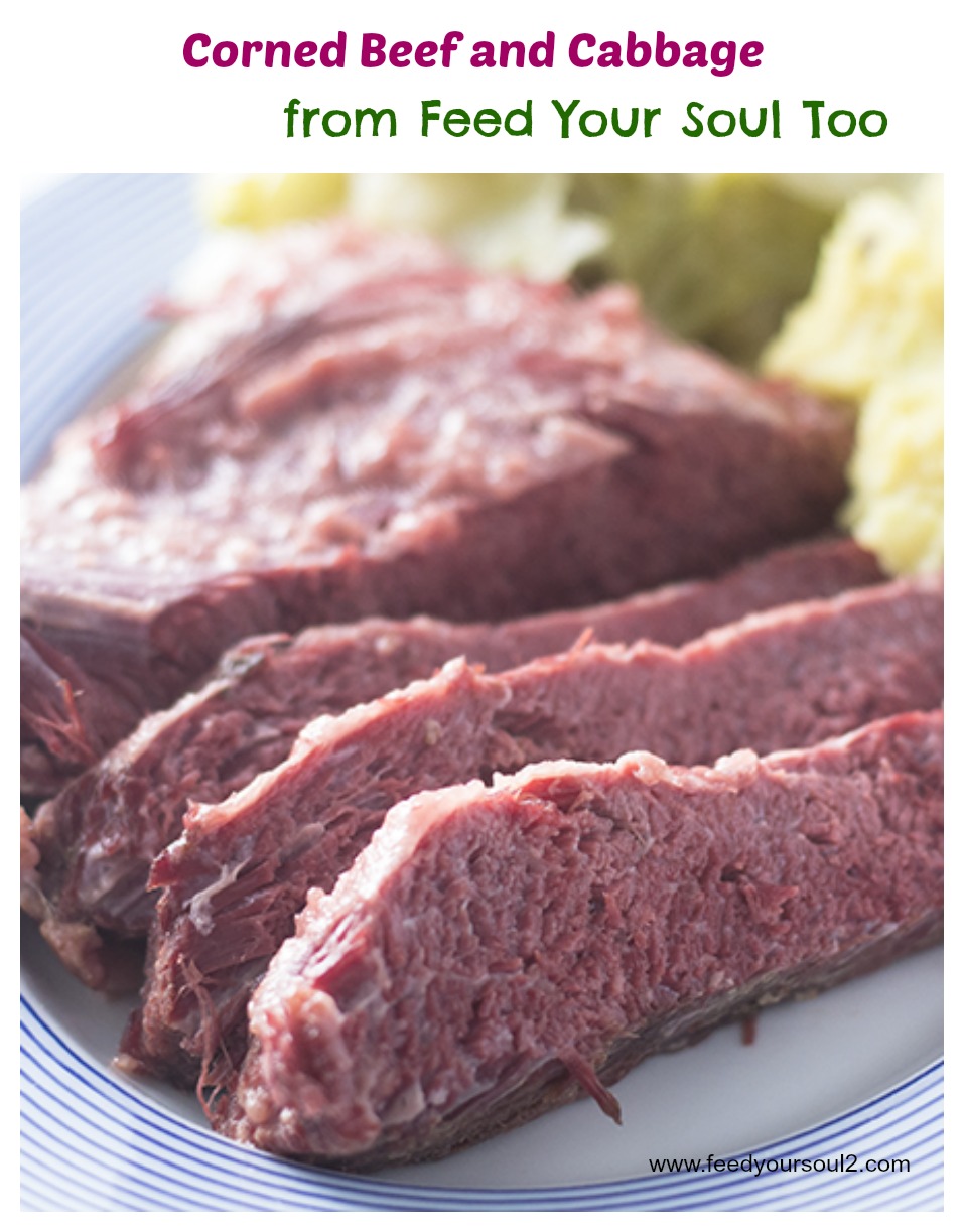 Corned Beef and Cabbage from Feed Your Soul Too "Corned Beef and Cabbage #cornedbeef #cabbage #Stpatricksday / feedyoursoul2.com"