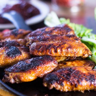 Chipotle Glazed Baked Chicken Wings