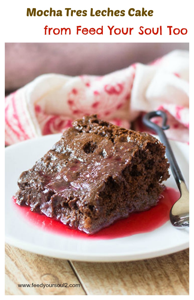 Mocha Tres Leches Cake from Feed Your Soul Too "Mocha Tres Leches Cake #Mexican #dessert #rchocolate | feedyoursoul2.com"