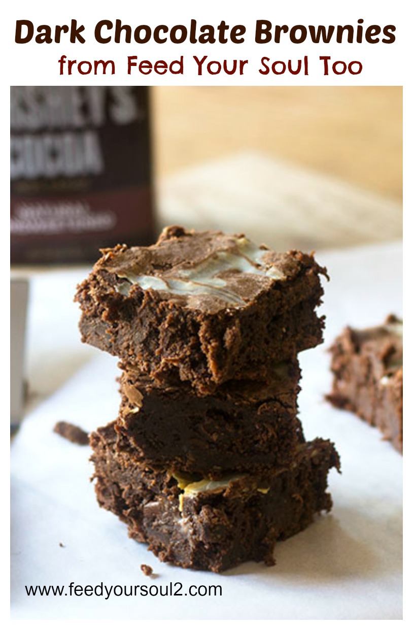 Dark Chocolate Brownies #chocolate #dessert #brownies | feedyoursoul2.com