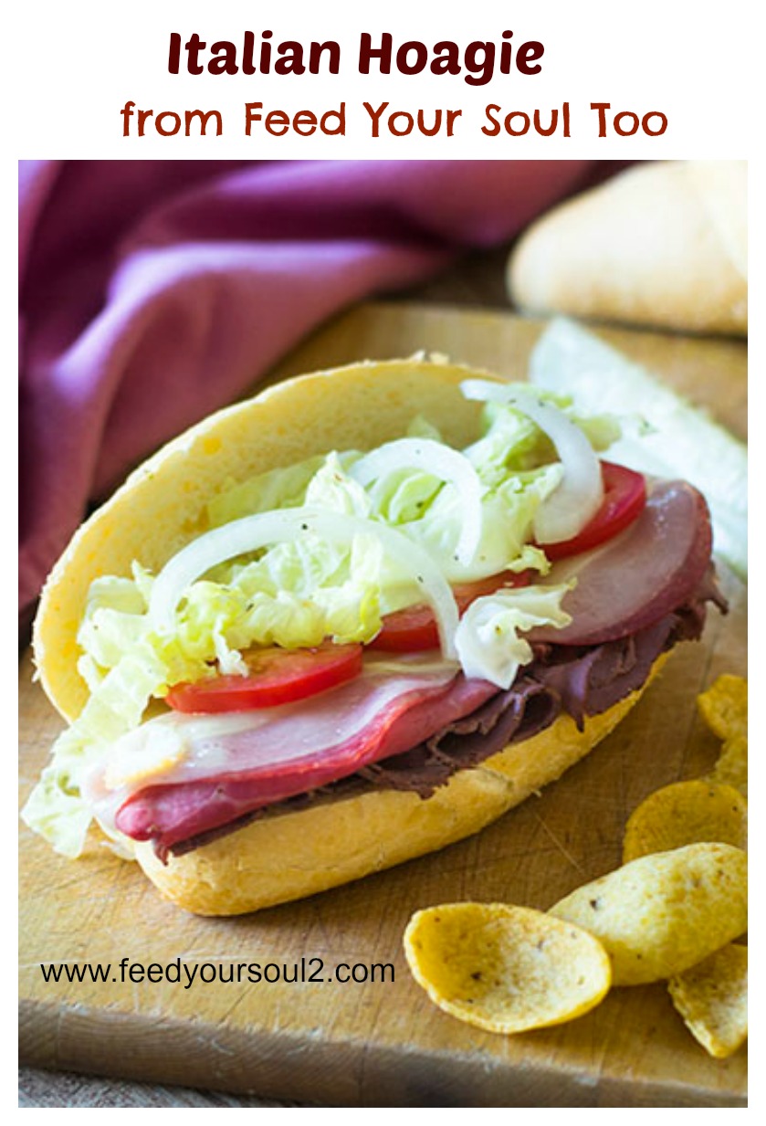 Italian Hoagie Sandwich #Hoagie #Italian #sandwich | feedyoursoul2.com
