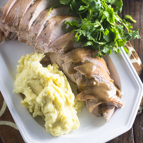 Roast Turkey with Stout Gravy from Feed Your Soul Too Roast Turkey with Stout Gravy from Feed Your Soul Too