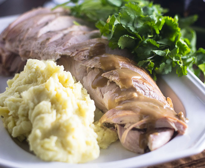 Roast Turkey with Stout Gravy