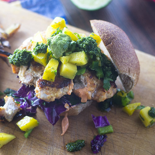 Salmon Burger from Feed Your Soul Too Salmon Burger from Feed Your Soul Too