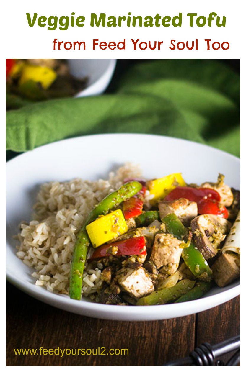 Crispy Marinated Tofu from Feed Your Soul Too Crispy Marinated Tofu #vegan #tofu #vegetarian | feedyoursoul2.com